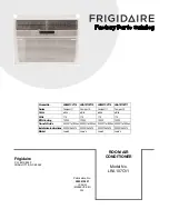 Frigidaire LRA107CV114 Parts Catalog предпросмотр