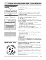 Preview for 9 page of Frigidaire LRA157MT10 Use & Care Manual