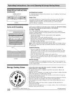 Preview for 10 page of Frigidaire LRA157MT110 Use & Care Manual