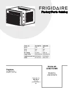 Frigidaire LRA18HMT20 Parts Catalog предпросмотр