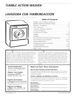 Preview for 1 page of Frigidaire LTF2940ES1 Use & Care Manual