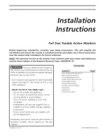 Frigidaire LTF8000FE0 Installation Instructions Manual preview