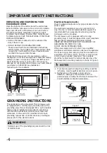 Preview for 4 page of Frigidaire M044K Series Use & Care Manual