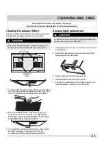 Preview for 21 page of Frigidaire M044K Series Use & Care Manual