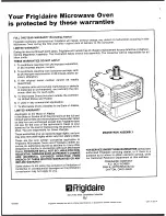 Preview for 8 page of Frigidaire MC-700M Use And Care Instructions Manual