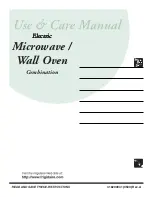 Frigidaire Microwave / Wall Oven Combination Use & Care Manual preview