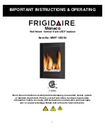 Preview for 3 page of Frigidaire MWF-1/0304 Instructions & Operating Manual