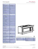 Preview for 2 page of Frigidaire MWV150K Specifications