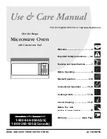 Frigidaire MWV150K Use And Care Manual preview