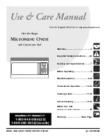 Preview for 1 page of Frigidaire MWV150K Use And Care Manual