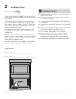 Предварительный просмотр 2 страницы Frigidaire PCWM3080AF Use & Care Manual