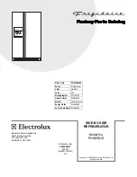 Frigidaire PHS69EJS Service Data Sheet предпросмотр