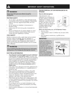 Предварительный просмотр 3 страницы Frigidaire PHT189WHKM1 Use & Care Manual