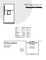 Предварительный просмотр 1 страницы Frigidaire PHT219WH Factory Parts Catalog