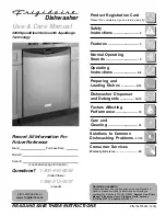 Frigidaire PLD3465REC1 Use And Care Manual предпросмотр