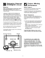 Предварительный просмотр 13 страницы Frigidaire PLD4050RHC - 24 Inch Fully Intergrated Console Dishwasher Use And Care Manual