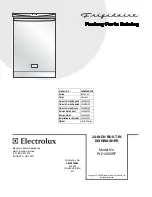 Предварительный просмотр 1 страницы Frigidaire PLD4555RFC - Full Integrated Dishwasher Factory Parts Catalog