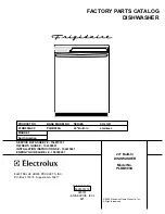 Frigidaire PLDB999A Factory Parts Catalog предпросмотр