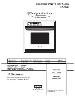 Frigidaire PLEB27S8C Factory Parts Catalog preview