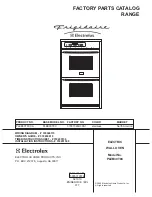 Frigidaire PLEB30T8C Factory Parts Catalog preview