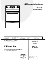 Frigidaire PLEF398A Factory Parts Catalog предпросмотр