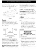 Preview for 6 page of Frigidaire PLEF489CCF Installation Instructions Manual