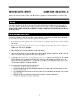 Frigidaire PLEF489CCG Service Data Sheet preview