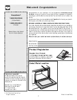 Preview for 2 page of Frigidaire PLEF489GC - 40 Use & Care Manual