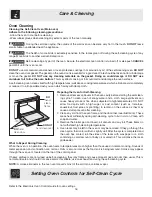 Preview for 16 page of Frigidaire PLEF489GC - 40 Use & Care Manual