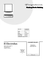 Предварительный просмотр 1 страницы Frigidaire PLEW27S3F Factory Parts Catalog