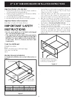 Preview for 2 page of Frigidaire PLEW30S3FCB Installation Instructions Manual