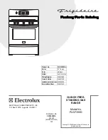 Frigidaire PLGF390D Factory Parts Catalog preview