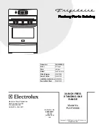 Frigidaire PLGF390DC Factory Parts Catalog preview