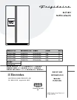 Frigidaire PLHS237ZA Factory Parts Catalog предпросмотр