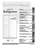 Frigidaire PLHS237ZAB0 Use & Care Manual предпросмотр