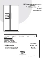 Frigidaire PLHS239ZC Factory Parts Catalog предпросмотр