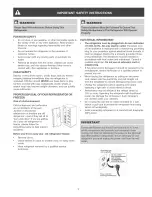 Preview for 3 page of Frigidaire PLHS239ZDBB Use & Care Manual