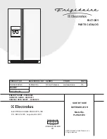 Frigidaire PLHS267ZC Factory Parts Catalog предпросмотр