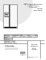 Frigidaire PLHS268ZC Factory Parts Catalog предпросмотр