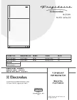 Предварительный просмотр 1 страницы Frigidaire PLHT189CS Factory Parts Catalog