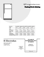 Frigidaire PLHT19WE Factory Parts Catalog preview