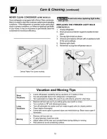 Preview for 19 page of Frigidaire PLHT217TAB0 Use & Care Manual