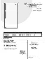 Предварительный просмотр 1 страницы Frigidaire PLHT219TC Factory Parts Catalog