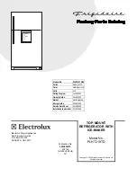 Frigidaire PLHT219TD Factory Parts Catalog предпросмотр