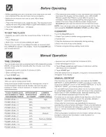 Preview for 8 page of Frigidaire plmv169dcd Use And Care Manual