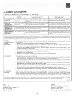 Preview for 21 page of Frigidaire plmv169dcd Use And Care Manual