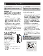 Предварительный просмотр 3 страницы Frigidaire PLRH1779GS - 16.7 cu. Ft. All-Refrigerator Use & Care Manual