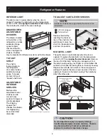 Предварительный просмотр 6 страницы Frigidaire PLRH1779GS - 16.7 cu. Ft. All-Refrigerator Use & Care Manual