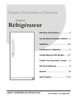 Предварительный просмотр 15 страницы Frigidaire PLRH1779GS - 16.7 cu. Ft. All-Refrigerator Use & Care Manual