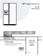 Frigidaire PLRS237ZA Factory Parts Catalog предпросмотр